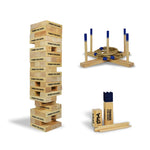 Entertainers Package 1 - Giant Tumble Tower, Kubb & Giant Ring Toss Quoits