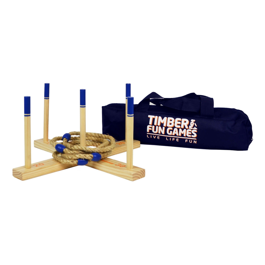 Giant Ring Toss Quoits Wooden Garden Lawn Game